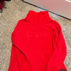 Calvin Klein Vibrant Red Turtleneck Sweater